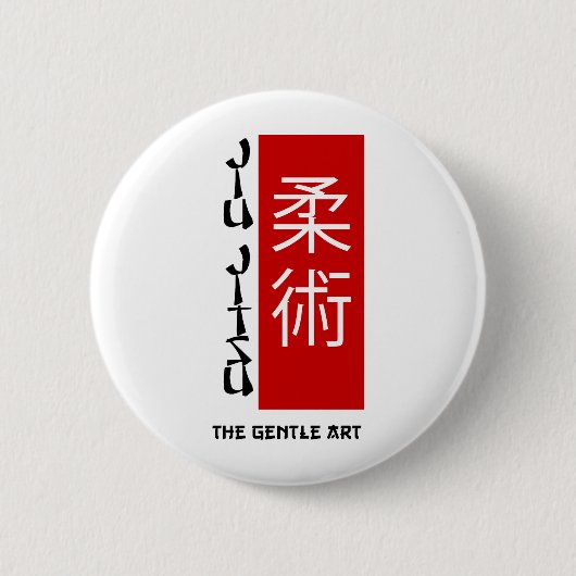 Jiu Jitsu - De Gentle Art Ronde Button 5,7 Cm (Voorkant)