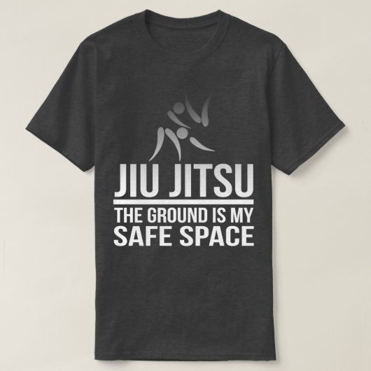 Jiu Jitsu De grond is mijn veilige ruimte 3 T-shirt (Design voorkant)
