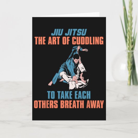 Jiu Jitsu De Kunst Van Knuffelen Om Elkaars  Kaart (Voorkant)