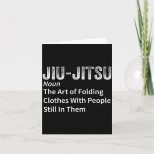 Jiu-Jitsu Definitie Grappig BJJ Braziliaans Jiu Ji Kaart