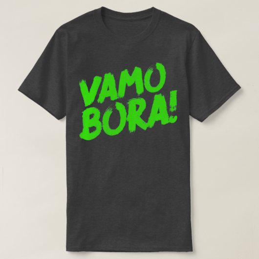 Jiu Jitsu Design Vamo Bora Green Light Martial Art T-shirt (Design voorkant)