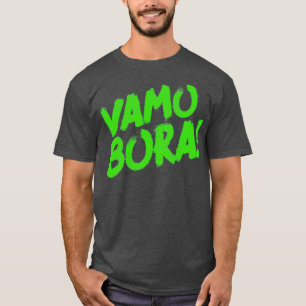 Jiu Jitsu Design Vamo Bora Green Light Martial Art T-shirt