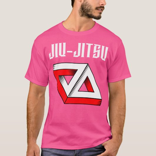 Jiu-Jitsu Double Gracie Triangle BJJ MMA Muay Thai T-shirt (Voorkant)