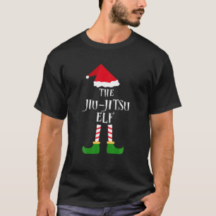 Jiu-jitsu Elf met Kerstmis Pajama Matching Family  T-shirt
