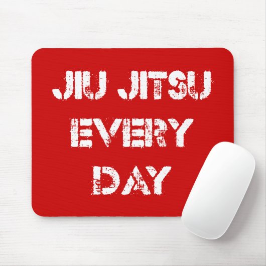 Jiu Jitsu Elke dag Mousepad Muismat (Met muis)