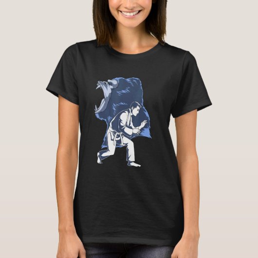 Jiu Jitsu en Grappling Gorilla T-shirt (Voorkant)