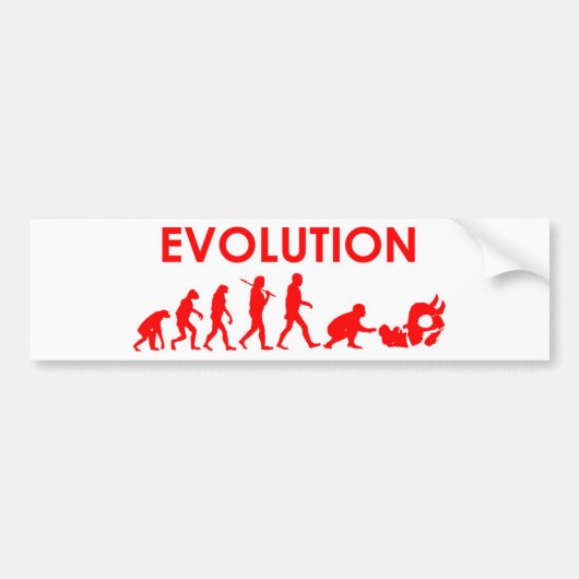 Jiu Jitsu Evolution Bumpersticker (Voorkant)