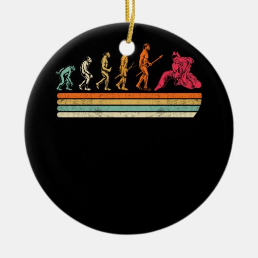 Jiu Jitsu Evolution T-Shirt BRAZILIAN JITSU MMA Keramisch Ornament (Voorkant)