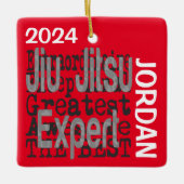 Jiu Jitsu Expert Extraordinaire CUSTOM Keramisch Ornament (Voorkant)
