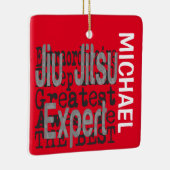 Jiu Jitsu Expert Extraordinaire CUSTOM Keramisch Ornament (Rechts)