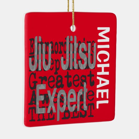Jiu Jitsu Expert Extraordinaire CUSTOM Keramisch Ornament (Rechts)