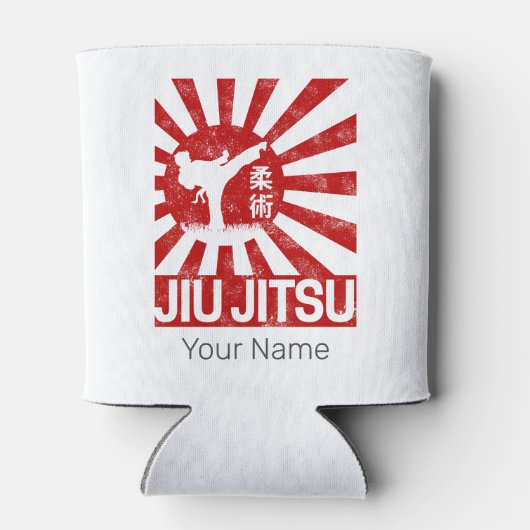 Jiu Jitsu Fighter Japans  Martial Arts Blikjeskoeler (Achterkant)