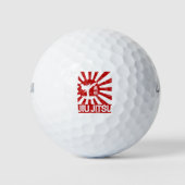 Jiu Jitsu Fighter Japans  Martial Arts Golfballen (Voorkant)