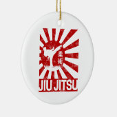 Jiu Jitsu Fighter Japans  Martial Arts Keramisch Ornament (Rechts)