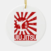 Jiu Jitsu Fighter Japans  Martial Arts Keramisch Ornament (Voorkant)