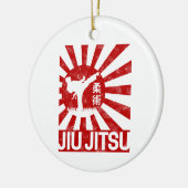 Jiu Jitsu Fighter Japans  Martial Arts Keramisch Ornament (Links)