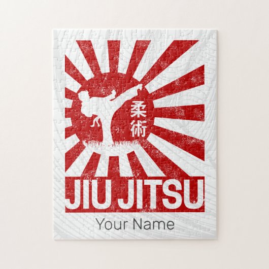 Jiu Jitsu Fighter Japans  Martial Arts Legpuzzel (Verticaal)