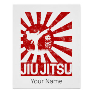 Jiu Jitsu Fighter Japans Martial Arts Perfect Poster