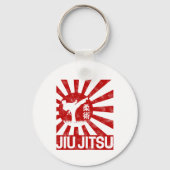 Jiu Jitsu Fighter Japans Martial Arts Sleutelhanger (Voorkant)