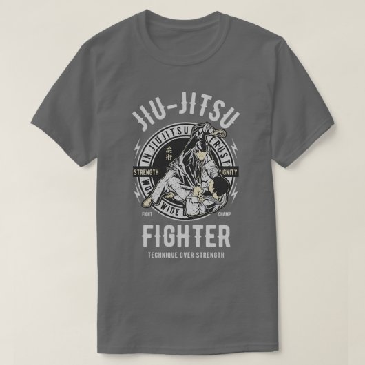 Jiu Jitsu Fighter MMA Karate Martial Arts T-shirt (Design voorkant)