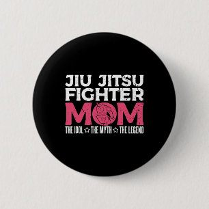 Jiu Jitsu Fighter Mom Het Idols Judo Karate Jiu Ji Ronde Button 5,7 Cm