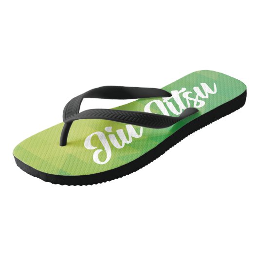Jiu Jitsu Flip Flop - Green (Schuin)