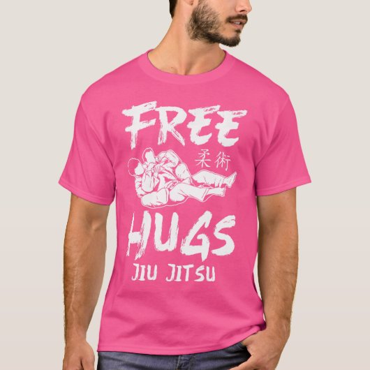 Jiu Jitsu Free Hugs Jiu Jitsu T-shirt (Voorkant)