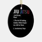 Jiu jitsu Funny Definition BJJ MMA Grappler Involu Keramisch Ornament (Rechts)