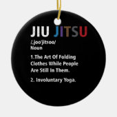 Jiu jitsu Funny Definition BJJ MMA Grappler Involu Keramisch Ornament (Voorkant)