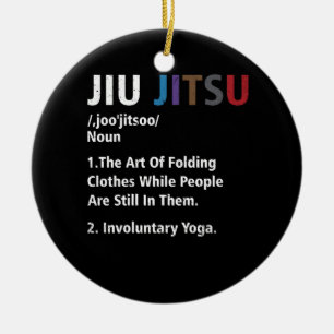 Jiu jitsu Funny Definition BJJ MMA Grappler Involu Keramisch Ornament