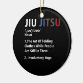 Jiu jitsu Funny Definition BJJ MMA Grappler Involu Keramisch Ornament (Links)