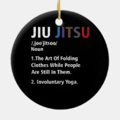Jiu jitsu Funny Definition BJJ MMA Grappler Involu Keramisch Ornament (Achterkant)