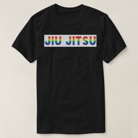 JIU JITSU Gay Pride Rainbow LGBTQIA T-shirt (Design voorkant)