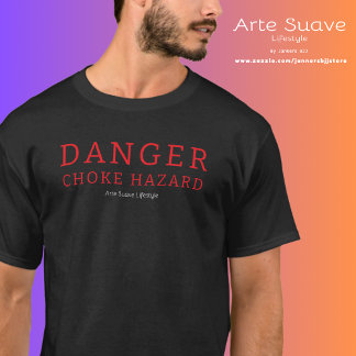 Jiu Jitsu Gevaar Choke Hazard Arte Suave Lifestyle T-shirt