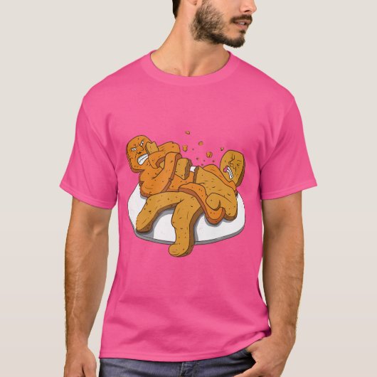 Jiu Jitsu Gingerbread in Armbar Skill BJJ Funny Gi T-shirt (Voorkant)