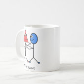 Jiu Jitsu Grappige Driehoek Choke Koffiemok (Voorkant links)