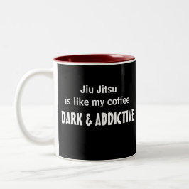 Jiu Jitsu grappige mug Tweekleurige Koffiemok