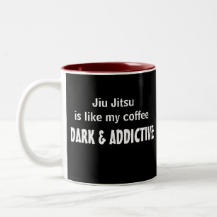 Jiu Jitsu grappige mug Tweekleurige Koffiemok