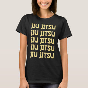 Jiu Jitsu Herhalende Tekst MMA Muay Thai Boksen Ge T-shirt