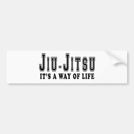 Jiu-Jitsu Het is een manier van leven Bumpersticker (Voorkant)