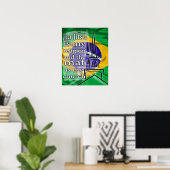 Jiu Jitsu is mijn religie Braziliaans poster (Thuiskantoor)