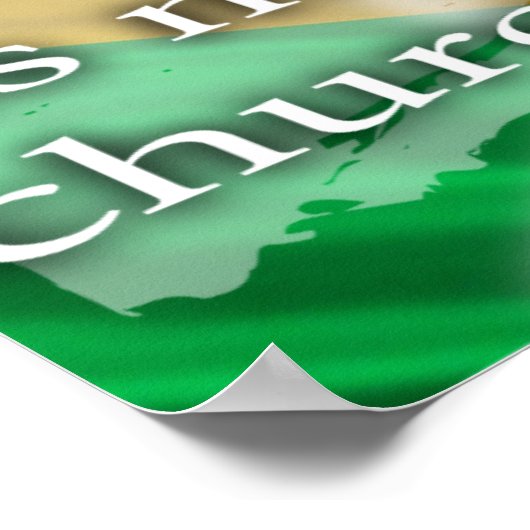 Jiu Jitsu is mijn religie Braziliaans poster (Hoek)