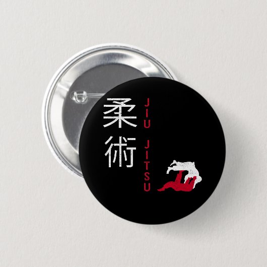 Jiu Jitsu Japans-krijgskunst Ronde Button 5,7 Cm (Voorkant /achterkant)