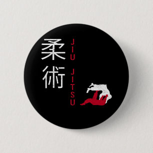 Jiu Jitsu Japans-krijgskunst Ronde Button 5,7 Cm
