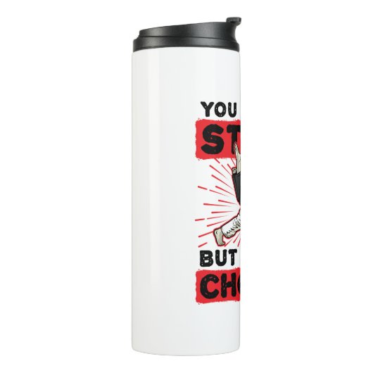 Jiu Jitsu, je kunt geen onstuimige oplossing vinde Thermosbeker (Gedraaid links)