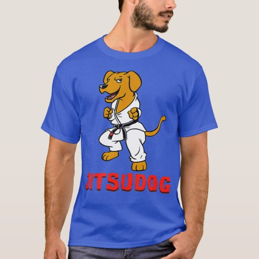 Jiu Jitsu Jitsudog Brazililian BJJ Training Dog T-shirt (Voorkant)