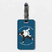 Jiu Jitsu Judo Martial Arts Studio Bagagelabel (Achterkant verticaal)