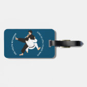 Jiu Jitsu Judo Martial Arts Studio Bagagelabel (Achterkant horizontaal)