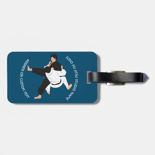Jiu Jitsu Judo Martial Arts Studio Bagagelabel (Achterkant horizontaal)