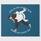 Jiu Jitsu Judo Martial Arts Studio Cadeaupapier (Vlak)